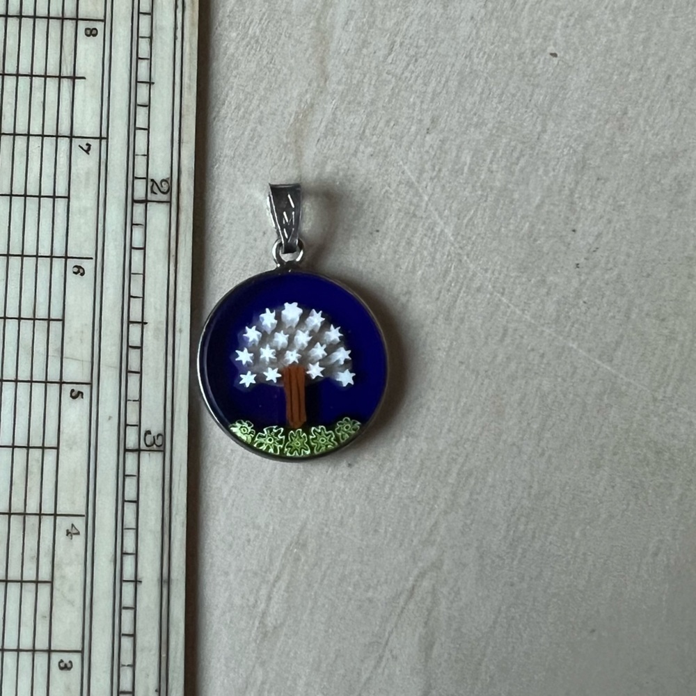 Murano Glass Millefiori Pendant - Picture 2 of 2